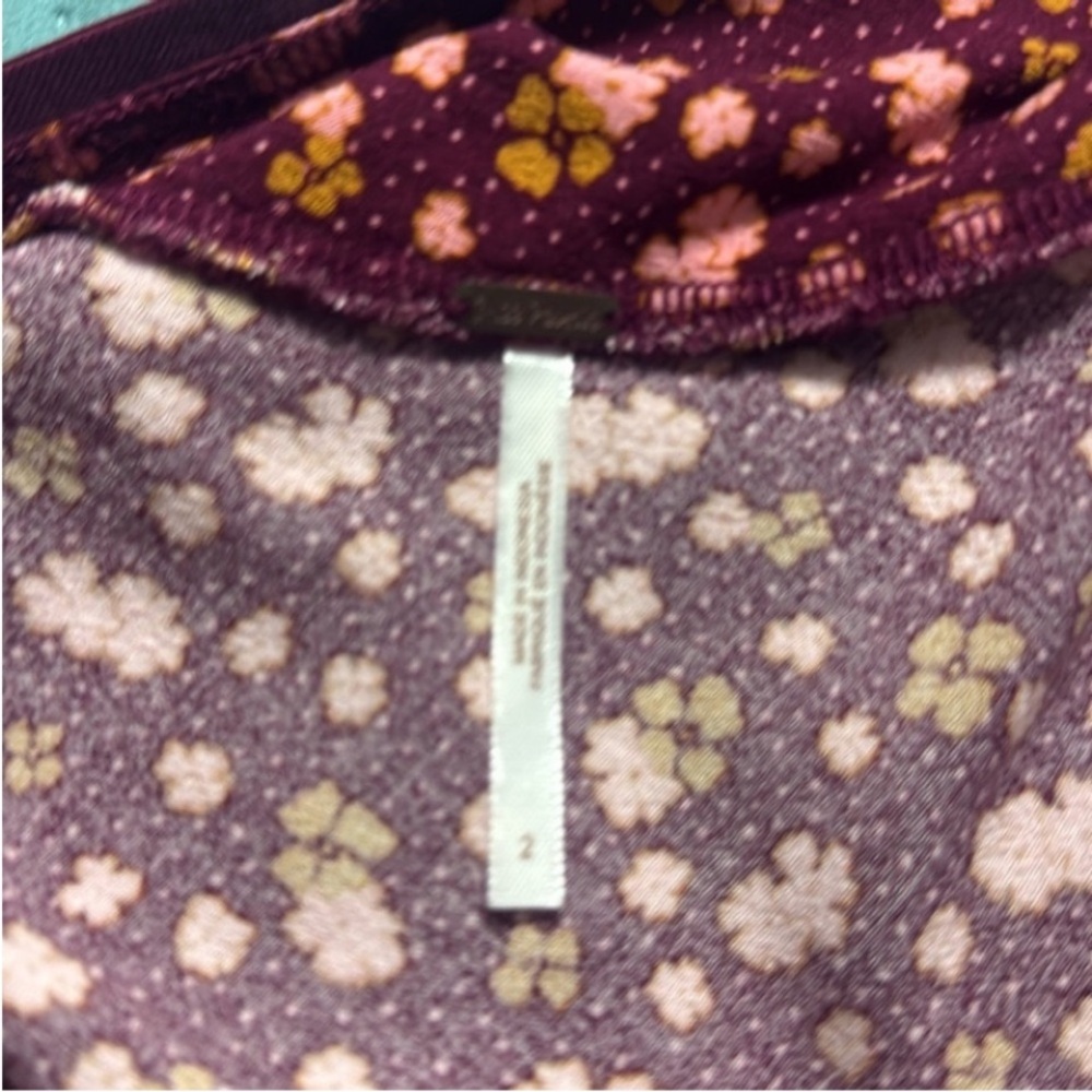 Free People IRL Floral Mini Side Zip Festival Skirt Size: 2 Length: 18” - Picture 5 of 7